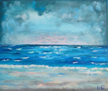 Painting titled "Atlantique" by B.Nicolas, Original Artwork, Acrylic