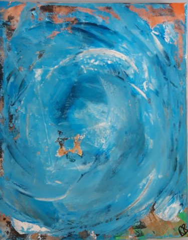 Painting titled "ouragan" by Miss Br, Original Artwork, Acrylic