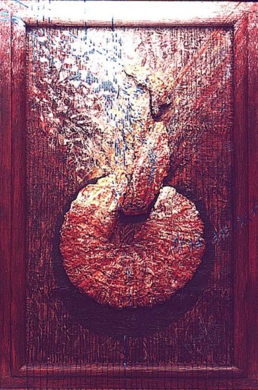 Peinture intitulée "La spirale du temps" par B. Rolin, Œuvre d'art originale