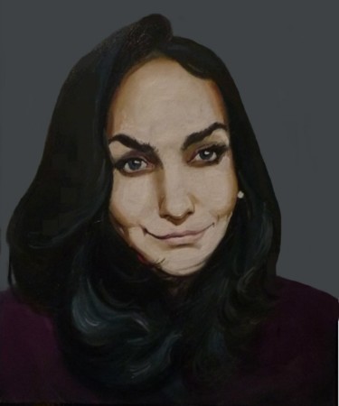 Картина под названием "портрет по фото мас…" - Никита Белый, Подлинное произведение искусства, Масло