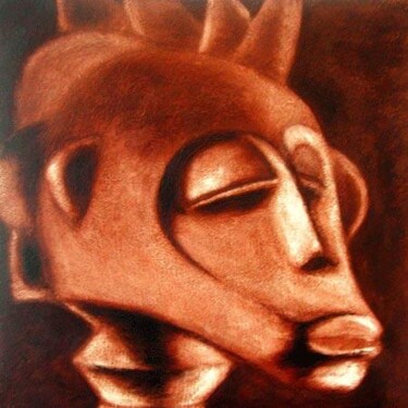 Peinture intitulée "sénoufo03" par Baaydaam, Œuvre d'art originale