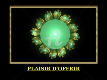 Digital Arts titled "Plaisir d'Offrir" by Ferial Baba Aissa, Original Artwork