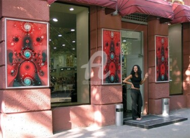 Peinture intitulée "PhotoFunia-boutique…" par Ferial Baba Aissa, Œuvre d'art originale