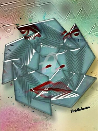 Digital Arts titled "Mon beau miroir" by Ferial Baba Aissa, Original Artwork