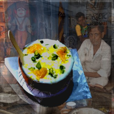 Digital Arts titled "mango-lassi.jpg" by Géraldine Babad, Original Artwork, Digital Painting