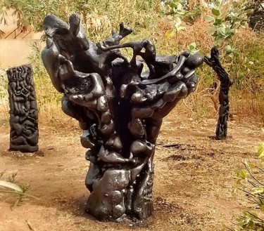 Escultura titulada "phphmwh1z.jpg" por Baba Toure, Obra de arte original, Madera