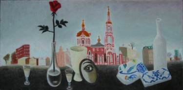 「The panorama of Sta…」というタイトルの絵画 Саша Власоваによって, オリジナルのアートワーク, オイル