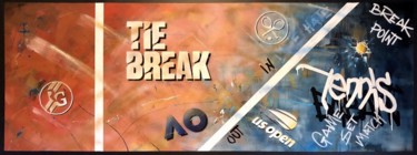 Картина под названием "TIE BREAK" - Babart, Подлинное произведение искусства, Акрил