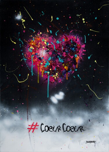 L'origine de l'Amour Peinture intitulée "L'origine de l'Amour" par Babart, Œuvre d'art originale, Acrylique