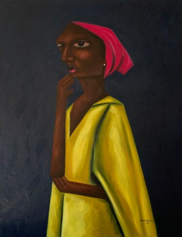 Painting titled "Reflections of the…" by Babatunde Bakare, Original Artwork, Oil