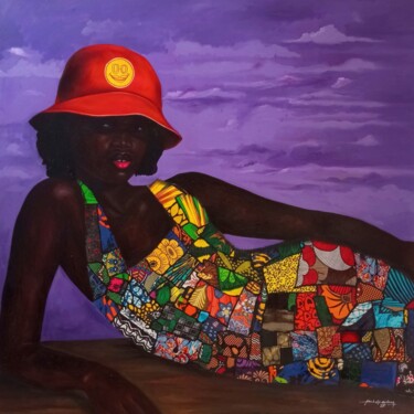 Картина под названием "Elegance in Diversi…" - Babatunde Bakare, Подлинное произведение искусства, Масло