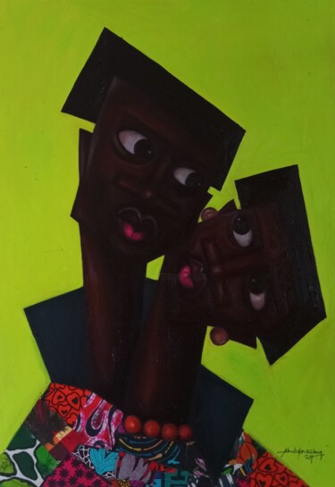 제목이 "Soul Provider 1"인 미술작품 Babatunde Bakare로, 원작, 기름