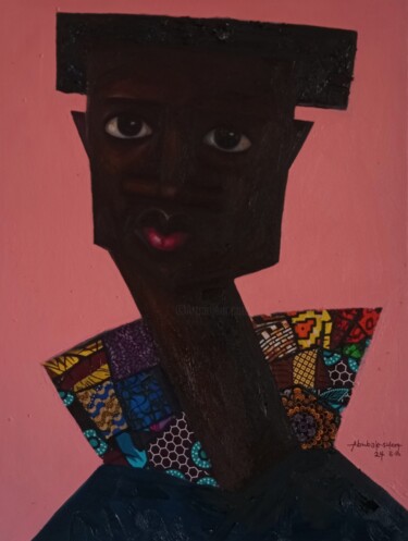 「Surulere ( patience…」というタイトルの絵画 Babatunde Bakareによって, オリジナルのアートワーク, オイル