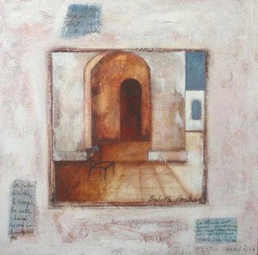 Painting titled "La chaise" by Babeth Pochan, Original Artwork