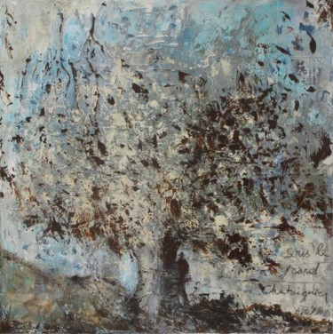 Peinture intitulée "sous le grand châta…" par Babeth Pochan, Œuvre d'art originale