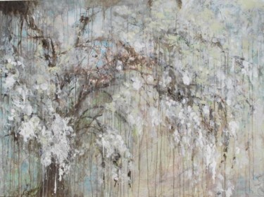 Peinture intitulée "arbre qui pleure" par Babeth Pochan, Œuvre d'art originale