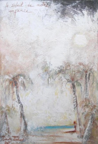 Painting titled "le soleil de notre…" by Babeth Pochan, Original Artwork