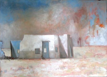 Painting titled "vent de sable" by Babeth Pochan, Original Artwork