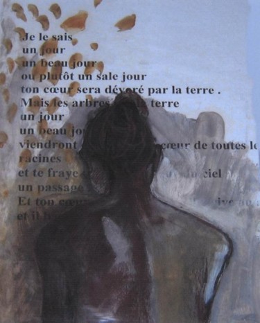 Painting titled "Papier peint  : jeu…" by Babeth Pochan, Original Artwork