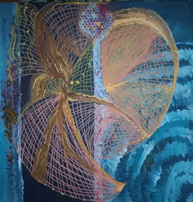 Malerei mit dem Titel "Web" von Babette Van Emmerik, Original-Kunstwerk, Acryl