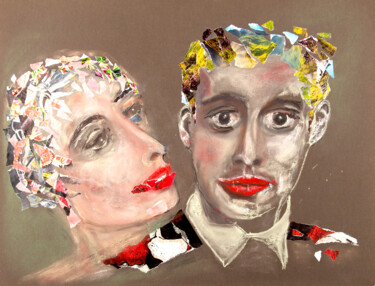 "couple in love" başlıklı Resim Babett Landsberger tarafından, Orijinal sanat, Pastel