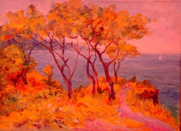 Painting titled "The autumn" by Volodimir Babienko, Original Artwork