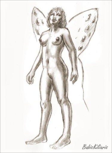 Drawing titled "Butterfly14" by Koiliar Is, Original Artwork, Other