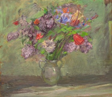 Painting titled "flowers" by Stanislav Babiuk, Original Artwork