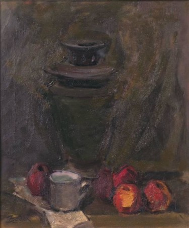 Painting titled "samovar-jabloki.jpg" by Stanislav Babiuk, Original Artwork