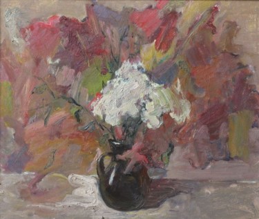 Painting titled "Bouquet flowers" by Stanislav Babiuk, Original Artwork