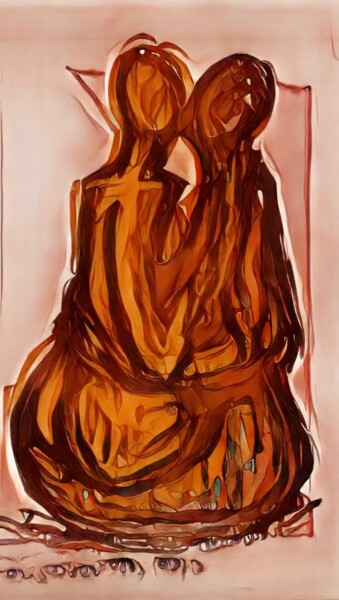 Peinture intitulée "1. LOVE to LOVE (se…" par Baboo Meliboo, Œuvre d'art originale, Acrylique