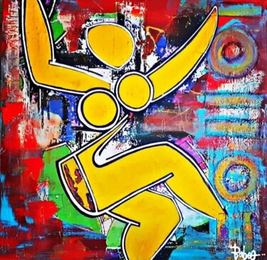 Painting titled "2.L'Envolée" by Baboo Meliboo, Original Artwork, Acrylic