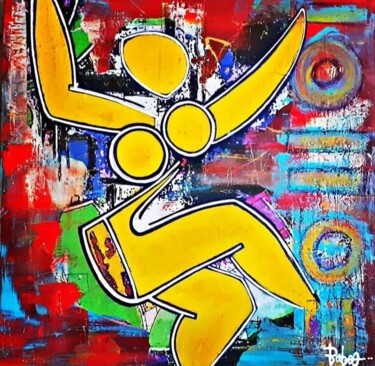 Painting titled "2.L'Envolée" by Baboo Meliboo, Original Artwork, Acrylic