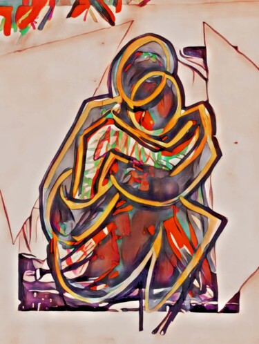 Malerei mit dem Titel "1. LOVE to LOVE (sé…" von Baboo Meliboo, Original-Kunstwerk, Acryl