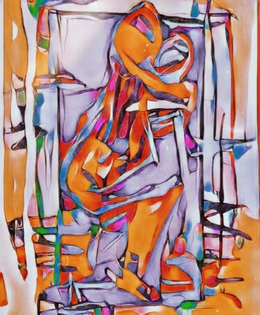 Painting titled "2. LOVE to LOVE (sé…" by Baboo Meliboo, Original Artwork, Digital Painting