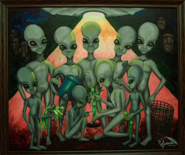 "The hybridisation" başlıklı Tablo Babu Artist tarafından, Orijinal sanat