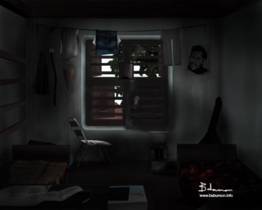 Digital Arts titled "my room" by Babumon Pt, Original Artwork
