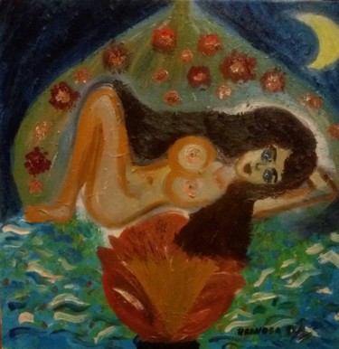 Картина под названием "Tenderness (Exclusi…" - Lanissa, Подлинное произведение искусства, Масло