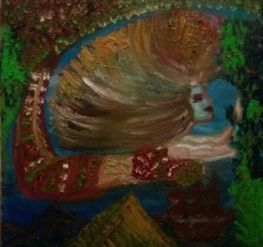 Картина под названием "Mermaid dream (excl…" - Lanissa, Подлинное произведение искусства, Масло