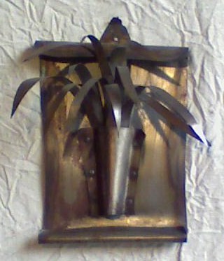 Scultura intitolato "iron leaves" da A. Beltrame, Opera d'arte originale, Metalli