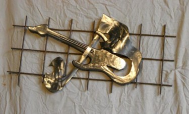 Sculpture titled "muzik" by A. Beltrame, Original Artwork, Metals