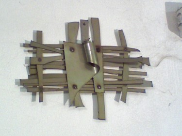 Sculpture titled "portacero porte cie…" by A. Beltrame, Original Artwork, Metals