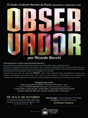 Γλυπτική με τίτλο "observador-banner-9…" από R Bacchi, Αυθεντικά έργα τέχνης