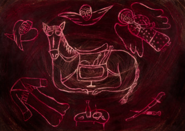Malerei mit dem Titel "Underworld XIII" von Bachi Jincharadze, Original-Kunstwerk, Öl