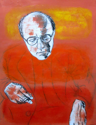Painting titled "Mark Rothko" by Bachi Jincharadze, Original Artwork, Oil