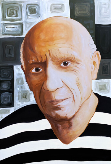 Pintura intitulada "Picasso III" por Bachi Jincharadze, Obras de arte originais, Óleo