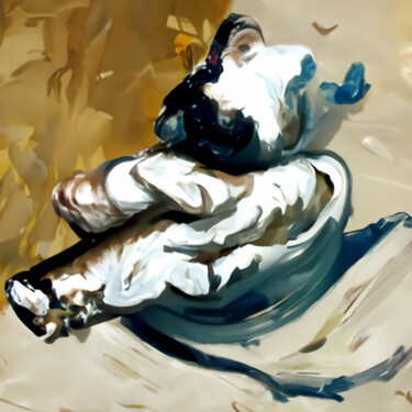 Arte digital titulada "It's smoke" por Bachir Reddioui, Obra de arte original, Pintura Digital