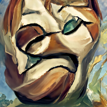 Arts numériques intitulée "Facial expressions" par Bachir Reddioui, Œuvre d'art originale, Peinture numérique