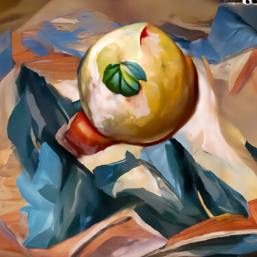 Digital Arts titled "Apple of discord." by Bachir Reddioui, Original Artwork, Digital Painting