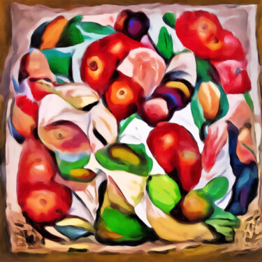 Digital Arts titled "The sweet fruit of…" by Bachir Reddioui, Original Artwork, Digital Painting